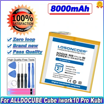  LOSONCOER 8000mAh Планшетный Аккумулятор Для ALLDOCUBE Cube iwork10 Pro Kubi Tablet PC T801-28100122 Батареи