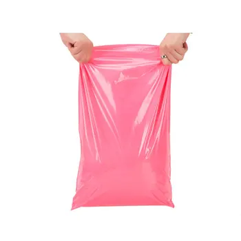  Полиэтиленовый почтовый Конверт Логистические сумки Самоклеящееся Уплотнение Пластиковая Одежда Водонепроницаемая сумка для Доставки Розовый цвет Почтовая Курьерская сумка