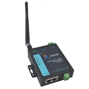  Промышленный преобразователь RS232/RS485 Serial to Ethernet, Serial to WiFi, WiFi в Ethernet Поддерживает два порта Ethernet, Modbus RTU