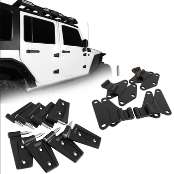  Комплект для Крепления 4 Дверных Петель Со стороны кузова автомобиля, Запасные Части из нержавеющей стали Для Jeep Wrangler JK 2007-2018