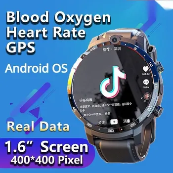 4G ОС Android Новые Смарт-часы Z32 Мужские 1,6 ”Экран 400*400 Пикселей Двойная Камера Кислород в Крови Частота сердечных сокращений GPS Спортивный Режим Smartwatch