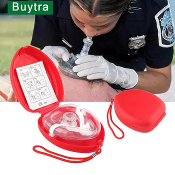  1 шт., маска для искусственного дыхания с односторонним дыхательным клапаном, маска для оказания первой помощи, тренировка СЛР, Дыхательная маска Для защиты спасателей, Аксессуары для масок