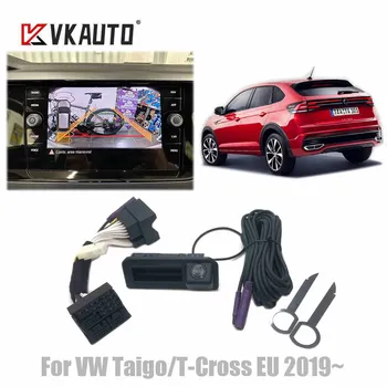  VKAUTO Для VW Taigo EU 2019 ~ 2023 Canbus Динамическая Траекторная Автомобильная Камера Парковочная Резервная Камера Работает С блоком MIB2