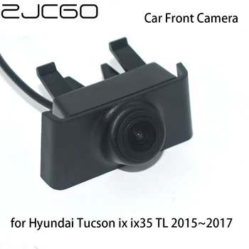  ZJCGO CCD HD Вид Спереди Автомобиля Парковка Логотип Камера Ночного Видения Водонепроницаемый Позитив для Hyundai Tucson ix ix35 TL 2015 2016 2017