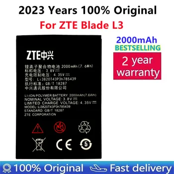  Высококачественный Li3820T43P3h785439 2000mAh Оригинальный аккумулятор для мобильного телефона ZTE Blade L3 L 3
