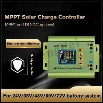  ГОРЯЧАЯ!CNC MPT-7210A Цветной ЖК-дисплей MPPT Контроллер Заряда Солнечной Панели 24/36/48/60/72 В Контроллеры Солнечной Батареи Boost