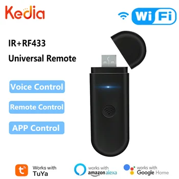  Tuya Smart WIFI IR RF433 Пульт Дистанционного Управления Вращающийся радиочастотный USB Инфракрасный Умный Дом Tuya Vioce Control для Alexa Google Home