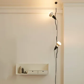  Итальянский Подвесной светильник Parentesi Современный Салонный угловой светильник для гостиной, спальни, гостиничного декора, минималистичный светодиодный прикроватный подвесной светильник