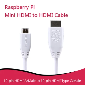  Официальный кабель Raspberry Mini HDMI - стандартный HDMI длиной 1 м для Raspberry Pi Zero / Zero W / Zero WH / Zero 2 W