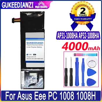  Батарея AP31-1008HA AP32-1008HA 4000 мАч Bateria Для Asus Eee PC 1008 1008H 1008HA Аккумулятор Высокой Емкости Для Замены Батареи + Инструменты