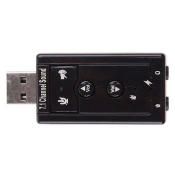 USB к адаптеру USB к 7,1-канальной звуковой карте 3,5-канальный конвертер гарнитуры T3EB