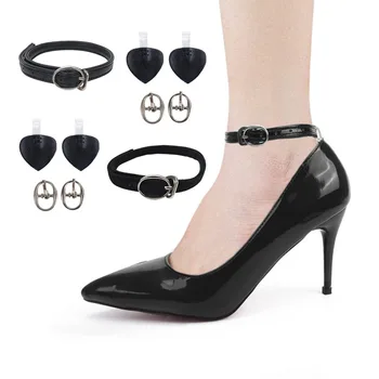  1 Пара Регулируемых Кожаных шнурков для обуви на высоком каблуке, ремень для обуви, удерживающий лодыжки, Свободные Женские Противоскользящие Шнурки, Завязывающиеся ремешки, лента