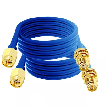  1шт Штекер SMA к штекерному разъему SMA Радиочастотный коаксиальный кабель RG405 тестовый кабель SF086 гибкий кабель Адаптер с синей кожей