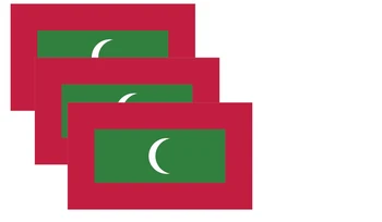  Виниловая наклейка с флагом Мальдивских островов, наклейки на бампер автомобиля, высококачественное ламинированное виниловое покрытие, устойчивое к ультрафиолетовому излучению, царапинам, водонепроницаемый ПВХ