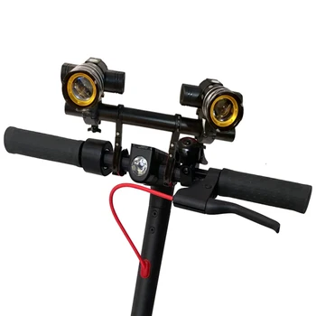  Велосипедные Светодиодные Лампы Освещают USB Перезаряжаемую Фару с Возможностью Масштабирования для Ninebot Skateboards MAX G30 Xiaomi M365 Аксессуар Для Электрического Скутера
