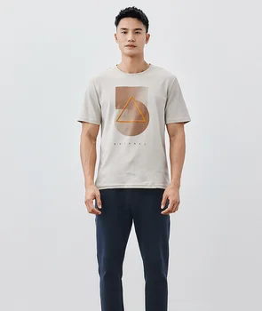  W4127- Летняя новая мужская футболка с короткими рукавами, футболка с круглым вырезом в американском стиле