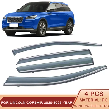  Для Lincoln Corsair 2020-2023 Автомобильные Окна Солнцезащитные Козырьки От Дождя, Защитная наклейка для укрытия, внешние аксессуары
