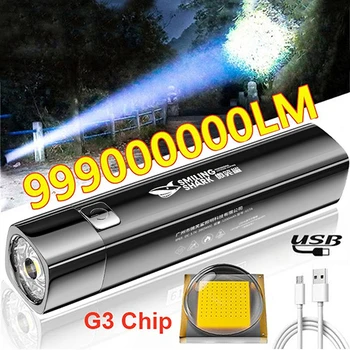  2 В 1 990000LM Ультра Яркий G3 тактический светодиодный фонарик Torch Light Outdoor