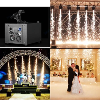  Фейерверк с электронным Бенгальским огнем Мощностью 400 Вт, Подвешенный вверх ногами Вращающийся Холодный Пиротехнический Фонтан Для Свадебной вечеринки DJ Disco