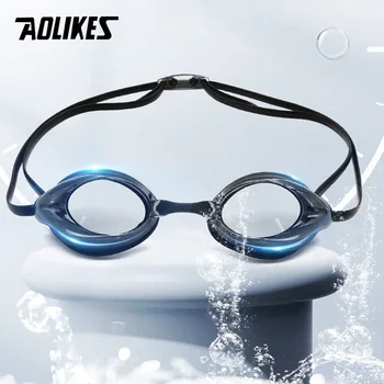  AOLIKES Профессиональные очки для плавания, Противотуманные, водонепроницаемые, с защитой от ультрафиолета, Силикагелевые Очки для дайвинга, Мужские, Женские очки для плавания