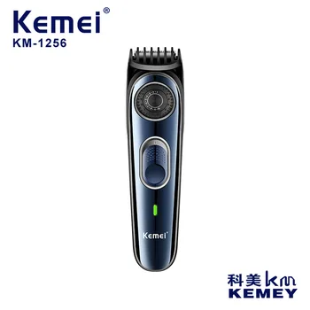  Kemei Машинка для стрижки Волос Электрическая Машинка для стрижки волос USB Перезаряжаемая Мужская Машинка для стрижки Бороды На лице, Машинка для стрижки волос, Триммер KM-1256