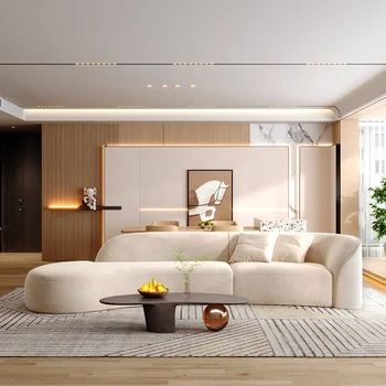  Современный Дизайнерский белый диван Nordic Designer Puff Удобный Кинотеатральный диван Lazy Relaxing Divani Da Soggiorno Мебель для дома