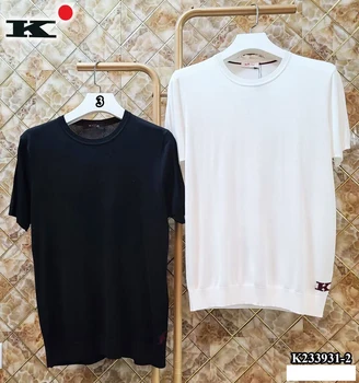  Футболка BILLIONAIRE OECHSLI, шелковая мужская футболка 2023, летняя новая футболка с вышивкой, модная высококачественная вентиляционная рубашка с коротким рукавом
