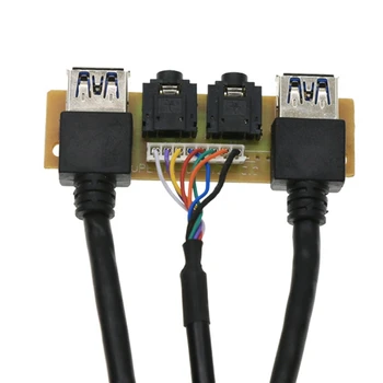  Передняя панель корпуса USB3.0 + USB3.0 + Разъем H D Порты Плата ввода-вывода + Внутренний провод