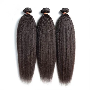  афро кудрявые прямые бразильские волосы плетение 3 пучка влажных и волнистых длинных натуральных человеческих волос для наращивания 28-30 дюймов