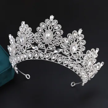  Новая роскошная хрустальная повязка на голову в виде короны невесты, свадебные украшения, украшения для волос принцессы для невесты