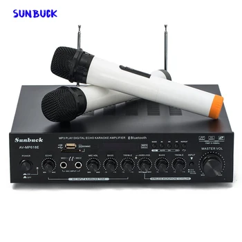  Sunbuck AV-MP618E 2,1-Канальный 300 Вт Высокомощный SD USB FM Bluetooth Пульт Дистанционного Управления Усилитель Мощности Домашний Усилитель звука HIFI Аудио