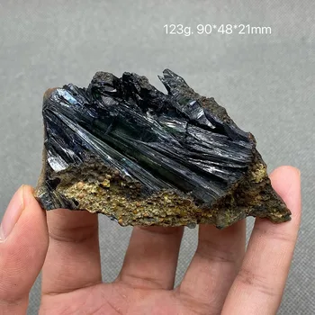  100% натуральный редкий бразильский вивианит (Blue ironearth) образцы минералов камни и кристаллы целебные кристаллы кварц