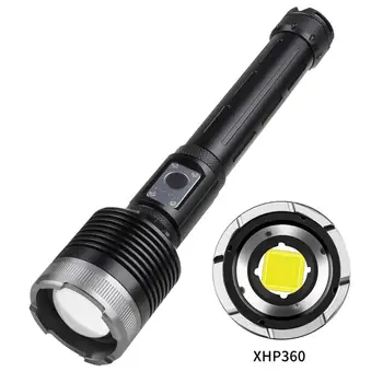  Мини-фонарик Xhp360 3500-4000 Люмен Супер яркий дальнобойный USB-фонарик из алюминиевого сплава type-C