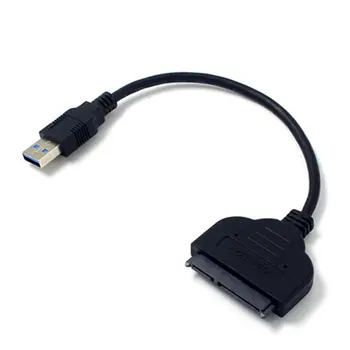  Кабель USB 3.0 SATA 3 Адаптер Sata-USB до 6 Гбит/с Поддержка 2,5 Дюймов Внешний SSD HDD Кабель-конвертер для жесткого диска Длиной 20 см