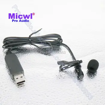  USB 2,0, Петличный зажим на лацкане, всенаправленный микрофон для ПК, ноутбука