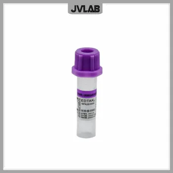  Стерильная Микро-Пробирка для сбора крови С Фиолетовым Колпачком EDTAK2 Одноразовая Антикоагулянтная Пробирка Для Ребенка 0,5 мл 100 / PK