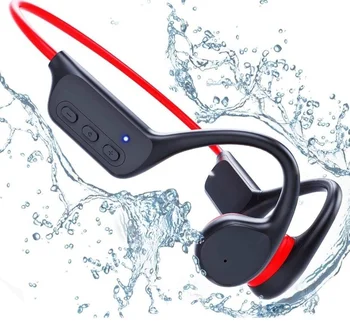  Наушники с костной проводимостью Bluetooth 5.3 Беспроводные наушники с открытыми ушами с микрофоном в 32 ГБ памяти IPX8 водонепроницаемые спортивные наушники