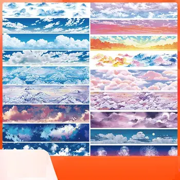  3-метровый Рулон Клейкой Ленты Washi Beautiful Sky Cloud для Маскировки Облаков