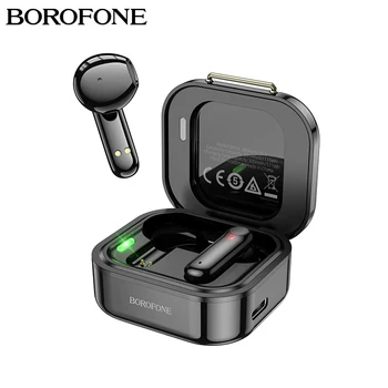  Беспроводные наушники BOROFONE TWS Bluetooth 5.2 Наушники в стиле ретро с сенсорным управлением и микрофоном, зарядный чехол для звонков, спортивных игр