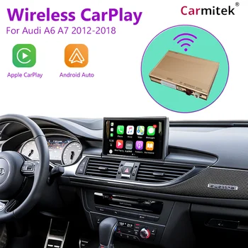  Беспроводной Apple CarPlay Мультимедийный Android-Декодер автоматического интерфейса для Audi A6 A7 2012-2018 AirPlay Зеркальная ссылка Youtube Car Play