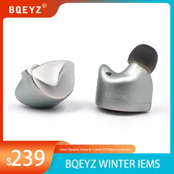  BQEYZ Зимние Проводные Наушники Best In Ear HiFi IEM для Аудиофильского Динамического драйвера PZT Монитор костной проводимости со Съемным кабелем