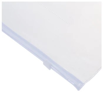  Белый Прозрачный бумажный слайдер формата А5 на молнии, Папки, пакеты для файлов, 20 шт