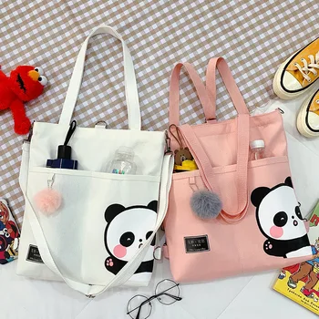  Корейская сумка Ins с милым медвежонком в стиле колледжа, Женская Японская Холщовая сумка Большой емкости, сумка для девочек, школьная сумка