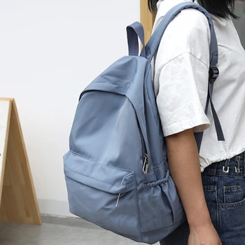  Нейлоновый рюкзак, однотонный, большой емкости, милые планшеты для ноутбука, сумка на плечо, школьный рюкзак для подростков, Походные женские подарки