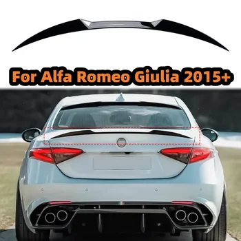  Задний спойлер багажника для Alfa Romeo Giulia 2015 + Задняя кромка багажника из углеродного волокна, задний спойлер, крыло, обвес, ремонт автомобильных аксессуаров