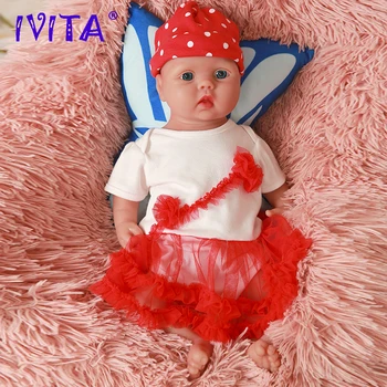  IVITA WG2014 46 см (18 дюймов) 3,93 кг, Силикон для всего тела, Живые, Милые, с открытыми глазами, куклы-Реборн, игрушки для девочек, в комплекте с одеждой