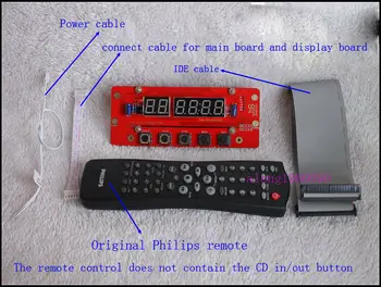  Интерфейс IDE Контроллер CDROM DVDROM Синий светодиодный дисплей плеер DIY