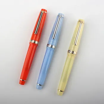  Новая перьевая ручка серии Jinhao 82, акрил с кончиком 0,5 мм, школьные канцелярские принадлежности, деловые чернильные ручки для письма, Palace Red
