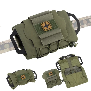  Сумка Molle, Тактическая военная сумка, Аптечка быстрого развертывания MOLLE, Сумка для выживания на открытом воздухе, Аварийная сумка для охоты, Микро-медицинский набор