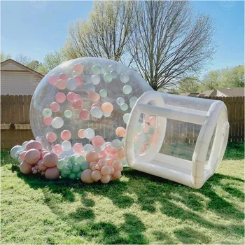  Надувной шатер из ПВХ для мероприятий на открытом воздухе Надувной Прозрачный Дом с пузырьковым куполом для рекламы